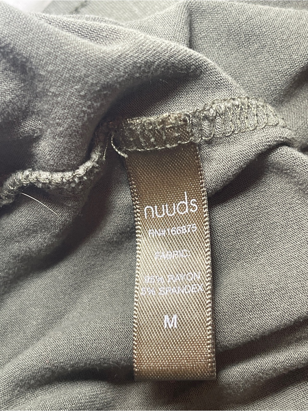 Nuuds Women's Wide Leg Lounge Sweatpants
Medium Olive Green Soft Lightweight - Picture 6 of 11